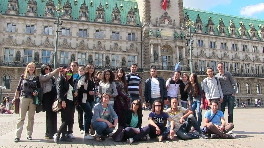 Besuch des Rathaus in Hamburg