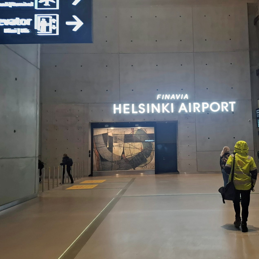 Flughafen Helsinki Gang im Flughafen Helsinki